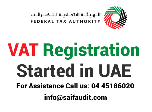 UAE VAT Registration is OPEN