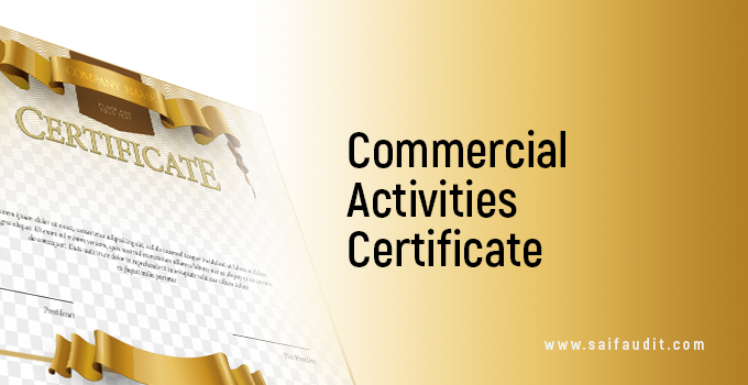 Commercial Activities Certificate UAE