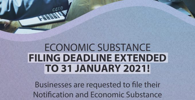 Economic Substance Filing Deadline extended to 31 January 2021